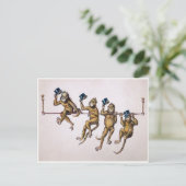 Carte postale des singes victoriens (Debout devant)