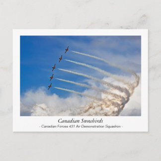 Carte postale des Snowbirds canadiens