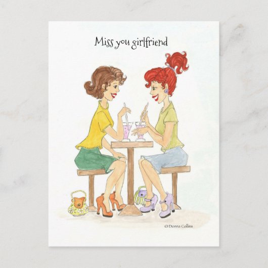 Carte postale des Soda Girls qui vous manque (Devant)