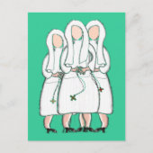 Carte Postale Des Soeurs Dons "Trois Soeurs Cloîtrées" Design (Devant)