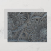 carte postale des sphères fractales (Devant / Derrière)