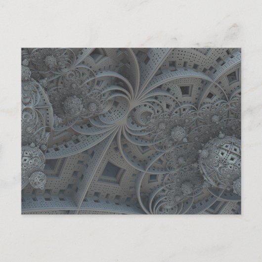 carte postale des sphères fractales (Devant)