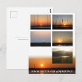 Carte postale des Sunsets de Chypre (Devant / Derrière)