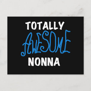 Carte Postale Des T-shirts et cadeaux Nonna Blue totalement géni