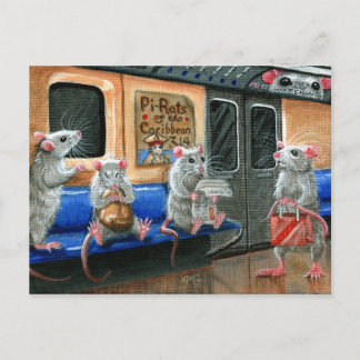 Carte postale des tarifs de métro