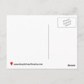 Carte Postale des tas de petits coeurs (Dos)