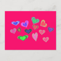 des tas de petits coeurs