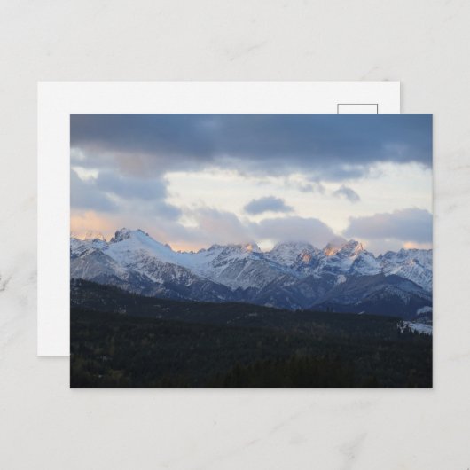 Carte Postale Des tatas dans l'affiche des nuages (Devant / Derrière)