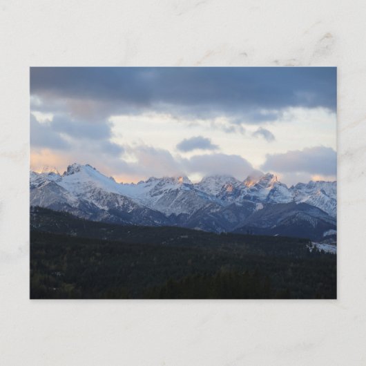 Carte Postale Des tatas dans l'affiche des nuages (Devant)