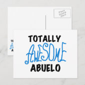 Carte Postale Des tee-shirts et des cadeaux Abuelo absolument gé (Devant / Derrière)