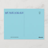 Carte Postale Des Toilettes Drôle Qui Demandent Comment Ça Va ? (Dos)