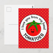 Carte Postale Des tomates de ma tête (Devant / Derrière)