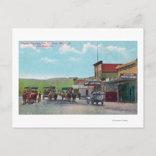 Carte Postale Des touristes partent pour la scène de Tijuana