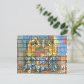 Carte postale des travailleurs du fer (Debout devant)