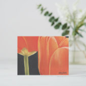 carte postale des tulipes orange (Debout devant)