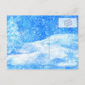 Carte postale des vacances d'hiver (Dos)