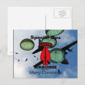 Carte postale des vétérans des opérations spéciale (Devant / Derrière)