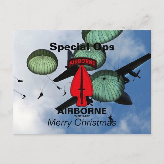 Carte postale des vétérans des opérations spéciale (Devant)