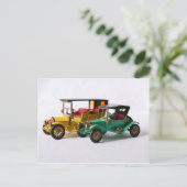 Carte postale des voitures Matchbox (Debout devant)
