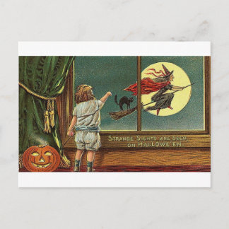 Carte Postale Des vues étranges sont vues sur Halloween, Enfant,