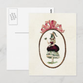 Carte postale des yeux femelles (Devant / Derrière)