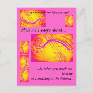 Carte Postale Des yeux sains - signet pour les lecteurs