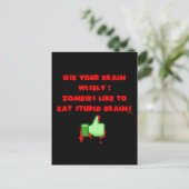 Carte Postale Des zombies comme des cerveaux stupides (Debout devant)