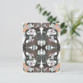 carte postale d'escargot de psychédélisme foncé (Debout devant)