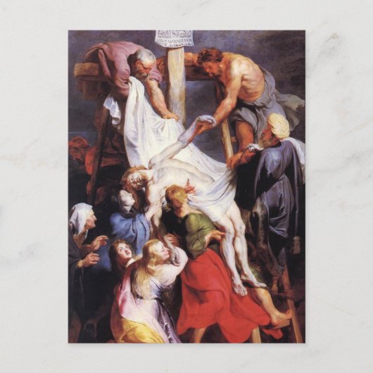 Carte Postale Descente de Croix de Pierre Paul Rubens (Devant)