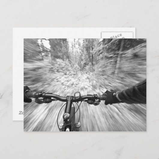 Carte Postale Descente d'une section de buff de singletrack 2 (Devant / Derrière)