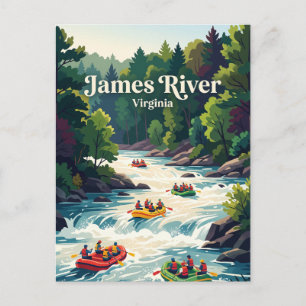 Carte Postale Descente en radeau sur la rivière James en Virgini