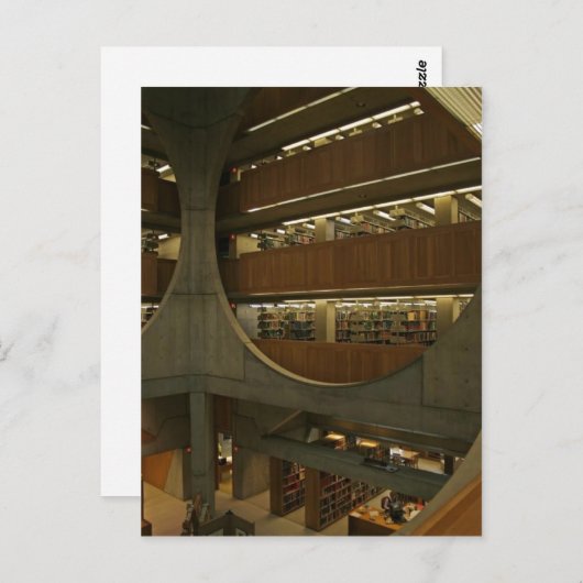 Carte Postale Description Bibliothèque Exeter. Exeter, New Hamps (Devant / Derrière)