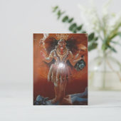 Carte Postale Description Déesse hindoue Kali. Photo d'un ~17ème (Debout devant)