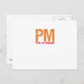 Carte Postale Description du gestionnaire de production (Devant / Derrière)