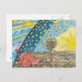 Carte Postale Description fantastique du système solaire (Devant / Derrière)