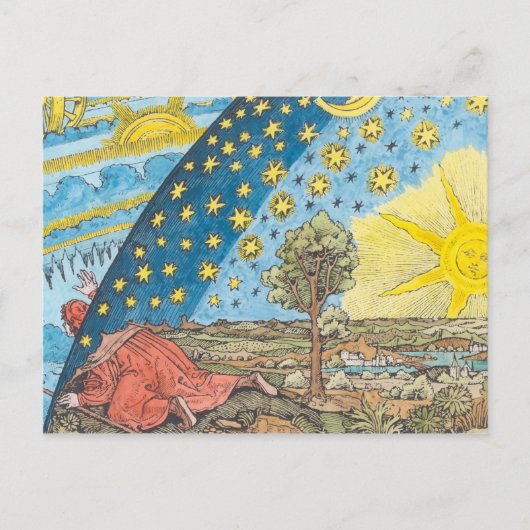 Carte Postale Description fantastique du système solaire (Devant)