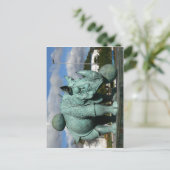 Carte Postale Description : Rhinoceros Sujet : Sculpture Nom (Debout devant)