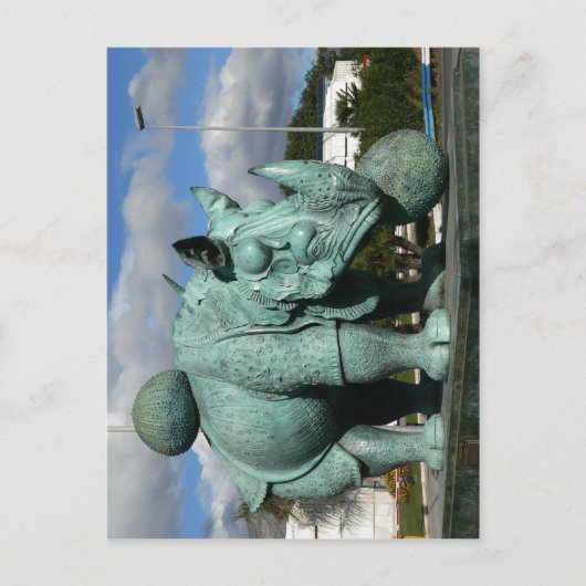 Carte Postale Description : Rhinoceros Sujet : Sculpture Nom (Devant)