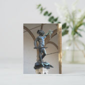 Carte Postale Description Statue de Perseus, Piazza della Signor (Debout devant)