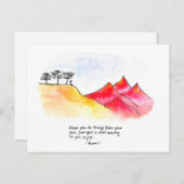 Carte Postale Désert (Devant / Derrière)