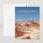 Carte Postale Désert d'Atacama Chili (Devant / Derrière)