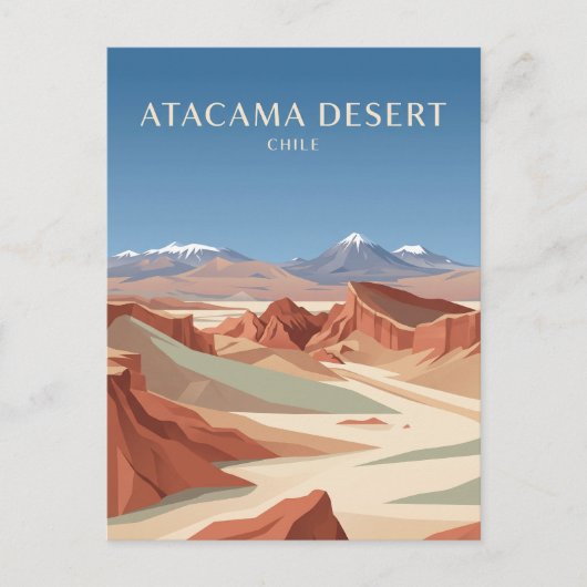 Carte Postale Désert d'Atacama Chili (Devant)