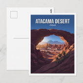 Carte Postale Désert d'Atacama, Chili (Devant / Derrière)