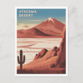 Carte Postale Désert d'Atacama Chili Vintage (Devant)