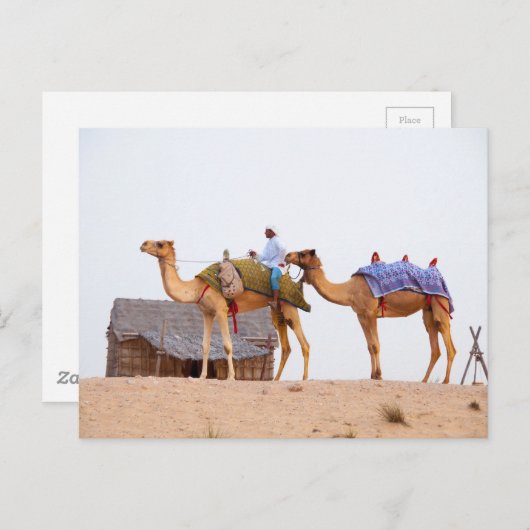 Carte Postale Désert de Dubaï (Devant / Derrière)