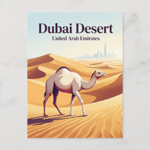 Carte Postale Désert de Dubaï Émirats arabes unis