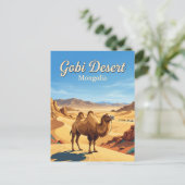 Carte Postale Désert de Gobi Mongolie (Debout devant)