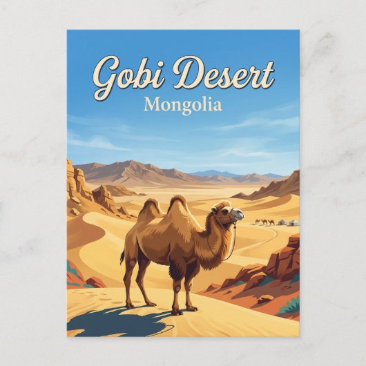 Carte Postale Désert de Gobi Mongolie (Devant)