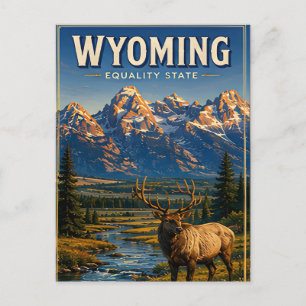 Carte Postale Désert de la montagne Grand Teton du Wyoming