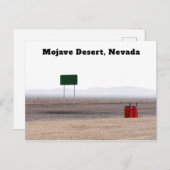 Carte Postale Désert de Mojave Nevada (Devant / Derrière)
